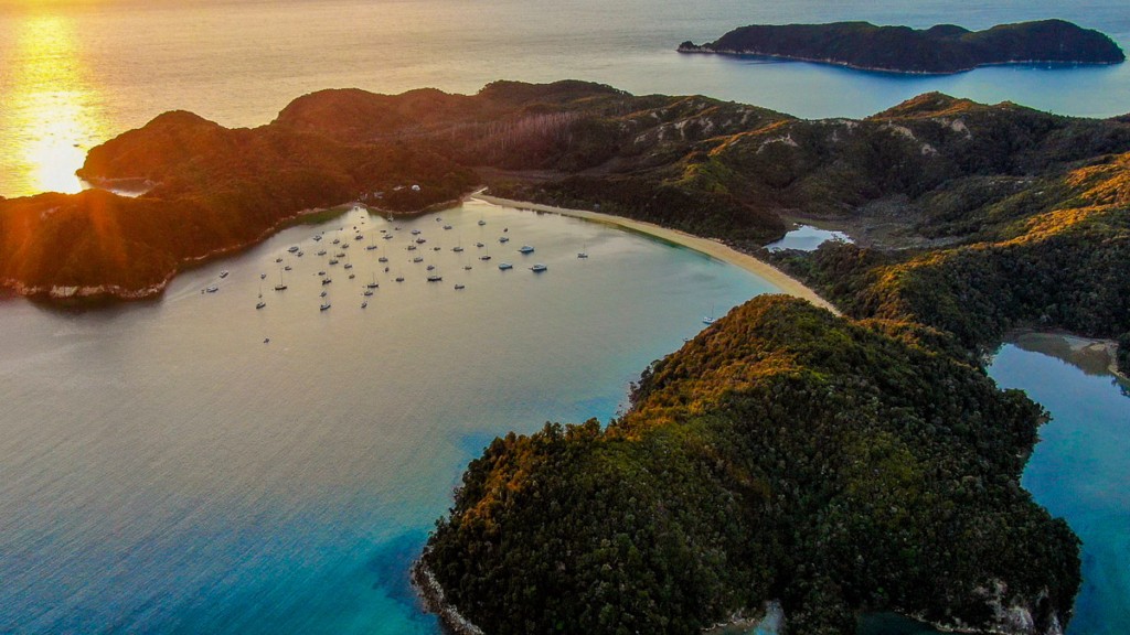 Ths anchorage - one of the best parts of the Abel Tasman